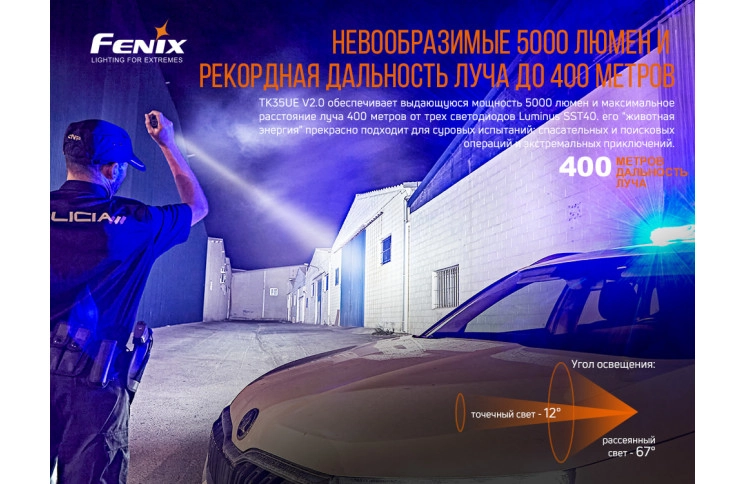 Ліхтар ручний Fenix TK35UE V2.0