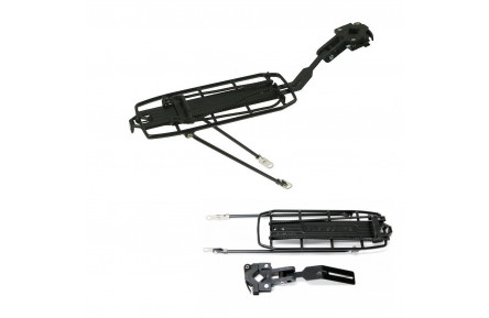 Багажник XLC Pletscher Quick-Rack Suspension, 26-28" для двопідвісу, чорний
