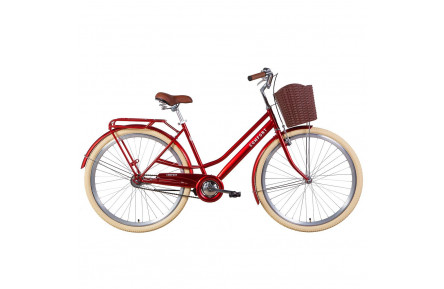 Велосипед городской 28" Dorozhnik Comfort Female 2021, 19.5”, рубиновый