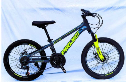 Велосипед Спортивний Corso 20" дюймів «Project» PJ-20402 (1) рама алюмінієва 10’’, обладнання SunRun 21 швидкість, зібран на 75. у мішку