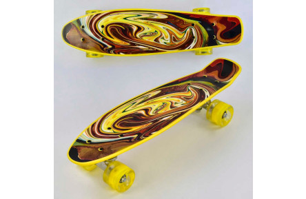 Скейт Р 13609 Best Board, доска = 55см, колеса PU, светло, d = 6см