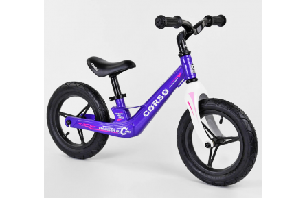 Велобіг магнієвий Corso 22709 12" фіолетово-білий