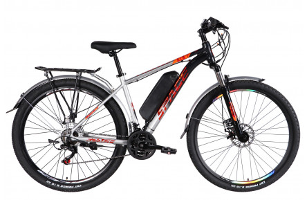Велосипед з електроприводом 29" AL SPACE ePHAETON DD FR рама-18" 36 B 13 А*г 500 Вт сіро-сріблястий 2026