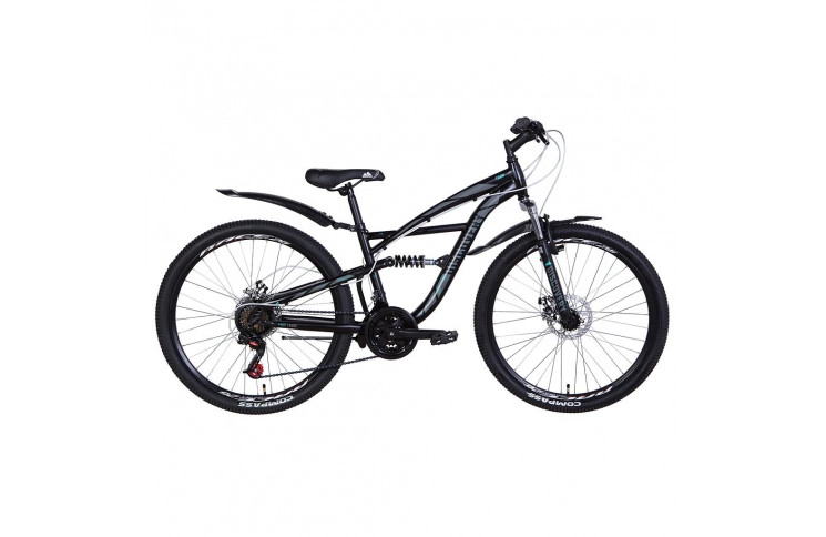 Велосипед 26" Discovery Tron AM DD 2021, 15”, черно-серый