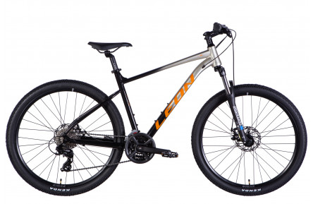 Велосипед AL 27,5" Leon XC 105 DD CS рама-19" срiблястий з чорним 2025