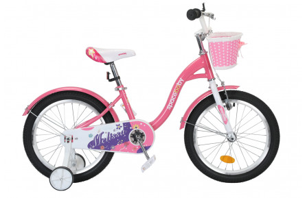 Велосипед SPACE KID MELISSA BH ST 2024 18" 10" рожевий з корзиною