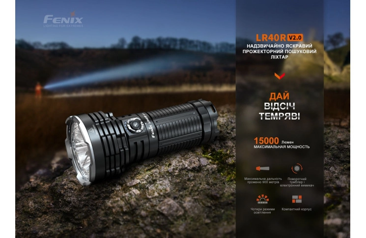 Ліхтар ручний Fenix LR40R V2.0