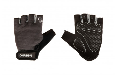 Рукавички ONRIDE Hold 20 чорний/сірий з лініями M