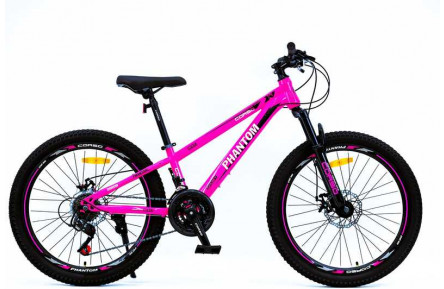 Велосипед Спортивний Corso 24" дюймів «PHANTOM» PH-51884 (1) рама сталева 11’’, обладнання SunRun 21 швидкість, зібран на 75