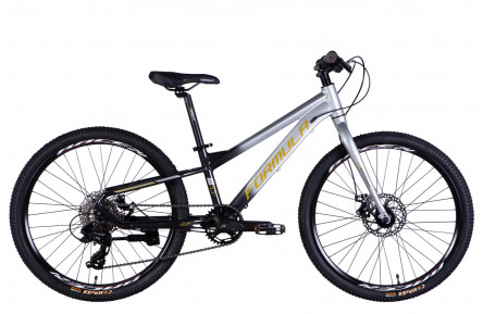 Велосипед AL 24" Formula F-1 DD CS рама-11" сріблясто-чорний 2025