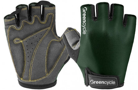 Рукавички Green Cycle Norn без пальців L темно-зелені