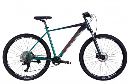 Велосипед AL 29" Formula ZEPHYR EXPERT HDD рама-21" темно-сріблястий з зеленим 2025