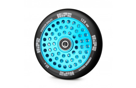 Колесо для трюкового самоката Hipe LMT20 hollow 120мм, Cyan