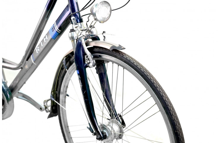 Гибридный велосипед RIH Z-800 28" L серо-голубой  Б/У