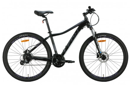 Велосипед Leon XC LADY AM HDD AL 2024 27.5" 16.5" чорний з бузковим (матовий)