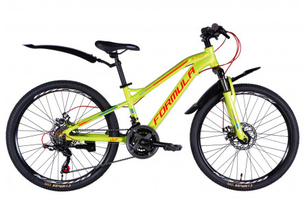 Велосипед AL 24" Formula BLACKWOOD 1.0 DD FR рама-12,5" зелено-червоний 2025