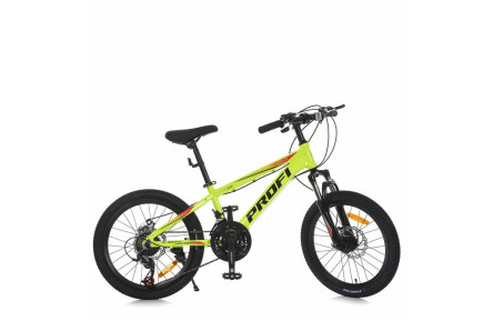 Велосипед підлітковий MTB2001-4, 20 дюймів, салатовий