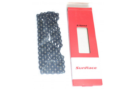 Цепь SunRace CNM84 B Black 8 скоростей, 116 звеньев , с замком