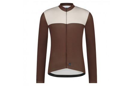 Велоджерсі Shimano Apice long sleeves, коричневе, розм. M