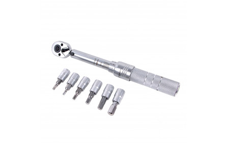 Ключ трещётка с насадками Birzman Torque Wrench 3-15nm 3,4,5,6,8mm,T25