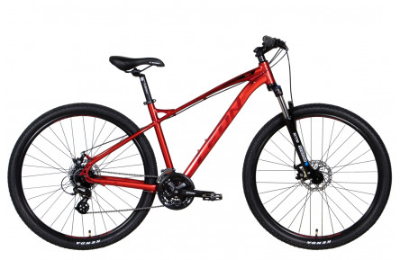 Велосипед Leon TN-90 AM DD 2022 29" 20" червоний з чорним