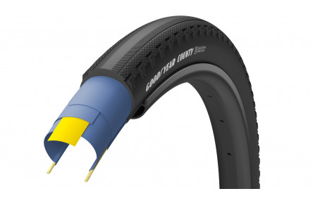 Покришка 700x40 (40-622) GoodYear COUNTY tubeless complete, folding, black, 120tpi