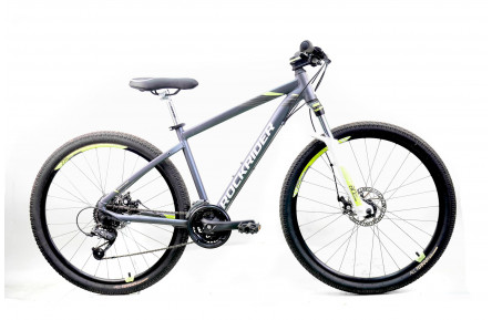 Горный велосипед Btwin ST520 27.5" S серо-зеленый Б/В