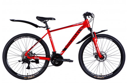 Велосипед AL 26" Discovery BASTION DD CS рама-18" червоно-чорний 2025