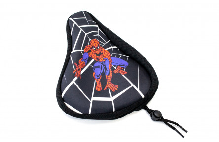 Накладка на дитяче сідло Spider Man із гелевим наповнювачем 200*150mm (чорно-червоний)