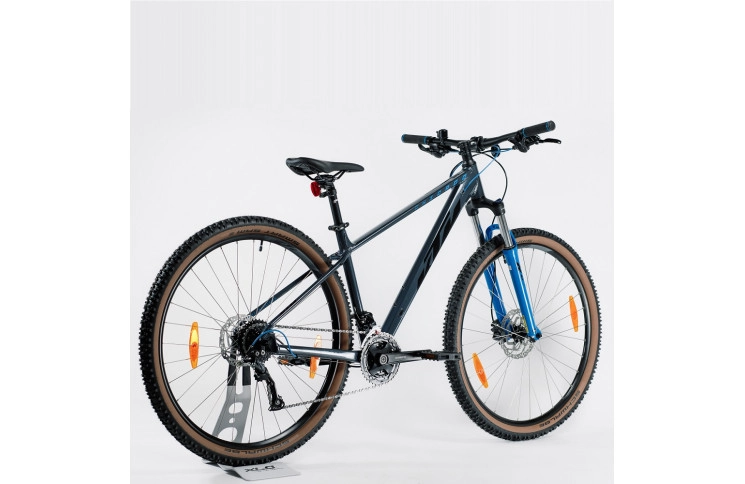 Велосипед KTM Chicago 291 29" L/48 серый черно-голубой 2022