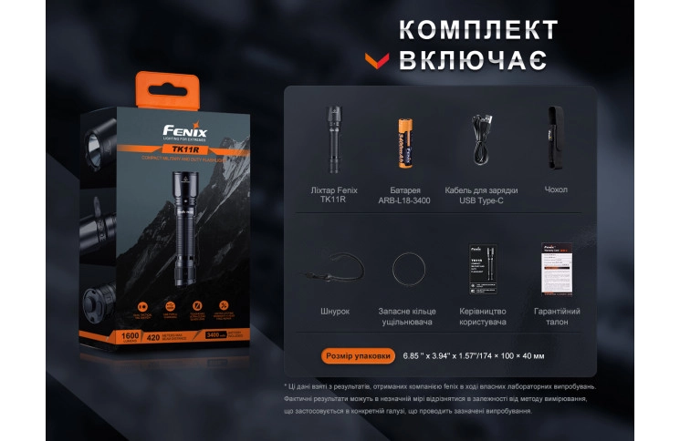 Ліхтар ручний Fenix TK11R