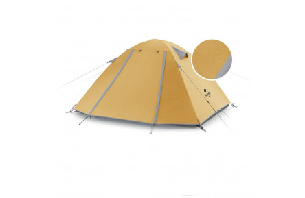 Намет двомісний Naturehike P-Series NH18Z022-P 210T/65D, жовтий