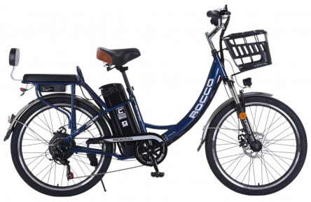 Электровелосипед Corso ROCCO 24" RC-80361 (500Вт аккумулятор 48В 20Ач) синий