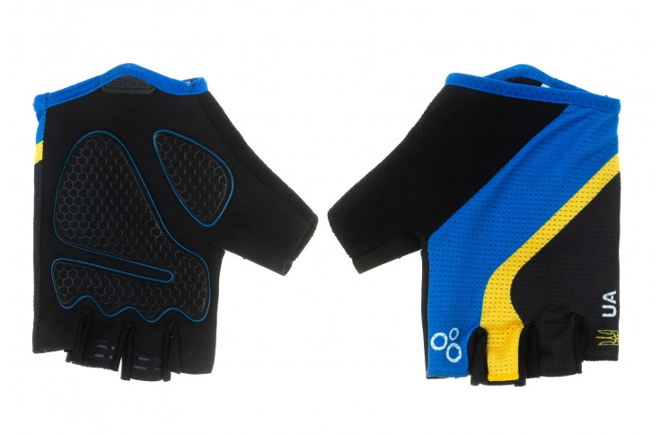 Перчатки ONRIDE Catch 20 UA цвет черный/синий/желтый размер XL