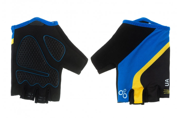 Перчатки ONRIDE Catch 20 UA цвет черный/синий/желтый размер L