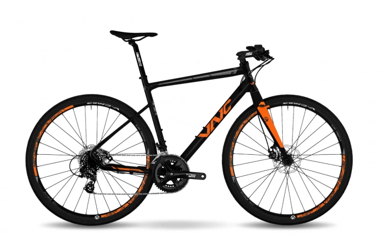 Велосипед VNC 2023 28" SweepRacer A7 V52A7-2849-BO 195"/49см (2084) black/orange (matt)