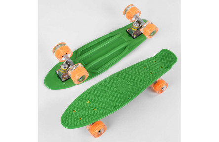 Скейт Пенни борд 1705 Best Board, доска = 55см, колеса PU со светом, диаметр 6 см