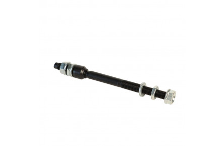 Вісь втулки задн. 10*160мм с гайками RS-013R під черв'ячну втулку чорний (упак. 10 шт)