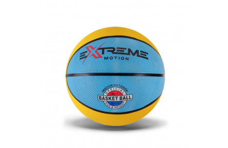 М'яч баскетбольний Extreme Motion BB1485 № 7, 520 грам Жовто-блакитний