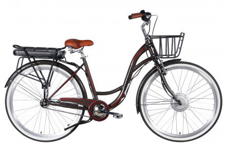 Велосипед з електроприводом 28" ST Dorozhnik eAQUAMARINE BH рама-19" 36B 13А*г 500Вт сірий YS 7810 з кошиком 2026