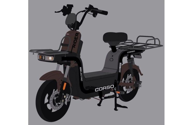 Электрический мопед Corso Rider RG-406821 800W 60V/20Ah 10"