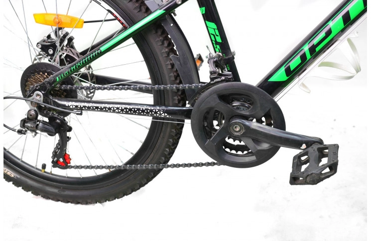 Підлітковий велосипед Optima Blackwood 24" XS чорно-зелений Б/В