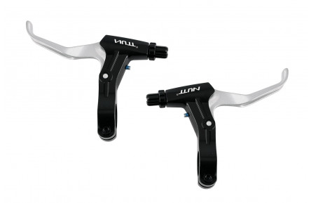 Ручки тормозные AL NUTT L-101D под 2 пальца (черн.)