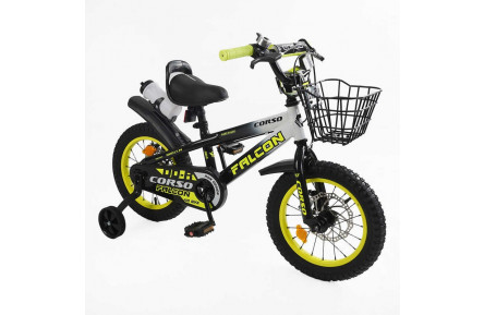 Велосипед 2-х колесный 14" "Corso Falcon" FL-14766 сталь, доп.