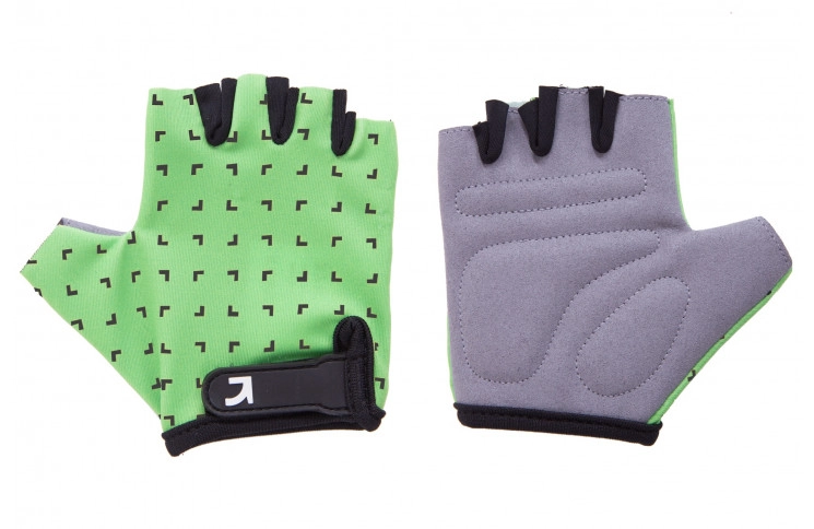 Перчатки детские Green Cycle FLASH без пальцев XS зелено-черные