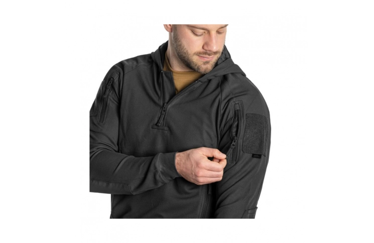 Кофта тактична Helikon-Tex RANGE HOODIE - TopCool, чорний, розмір M