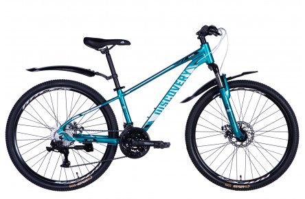 Велосипед Discovery BASTION DD CS AL 26" 13" бирюзовый 2025