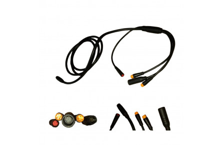 Кабель 4к1 L=1350*150mm (разъемы для торм. ручек, ручки керосин с диспл, фары)