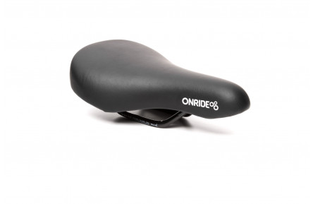 Сідло ONRIDE Kiddie, дитяче, сталеві рамки, 215x140 мм, чорний