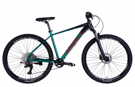 Велосипед AL 29" Formula ZEPHYR EXPERT HDD рама-19" темно-сріблястий з зеленим 2025